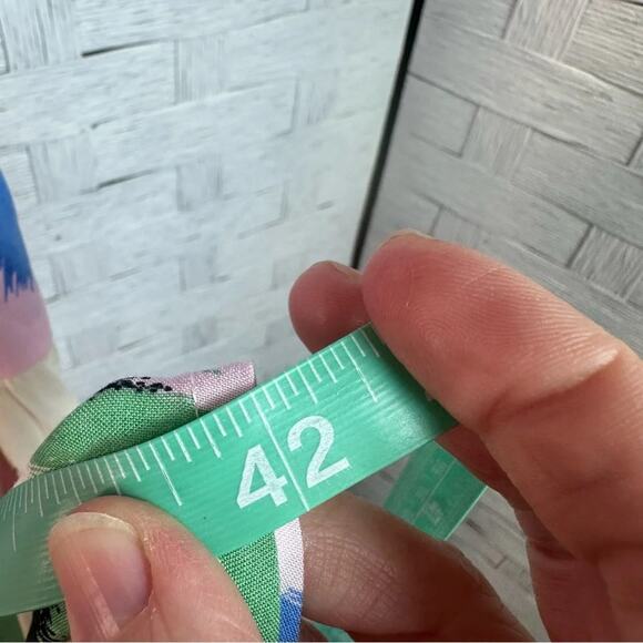 AVA & VIV mine Dress pastel colorful v-neck coastal spring Bohemian plus size - Picture 8 of 10